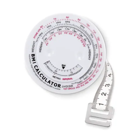 Calculator masă corporală MEASURE IT — culoarea Alb, față