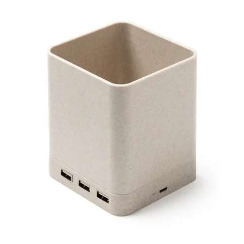 Încărcător wireless Melbux — culoarea Natural, imagine produs