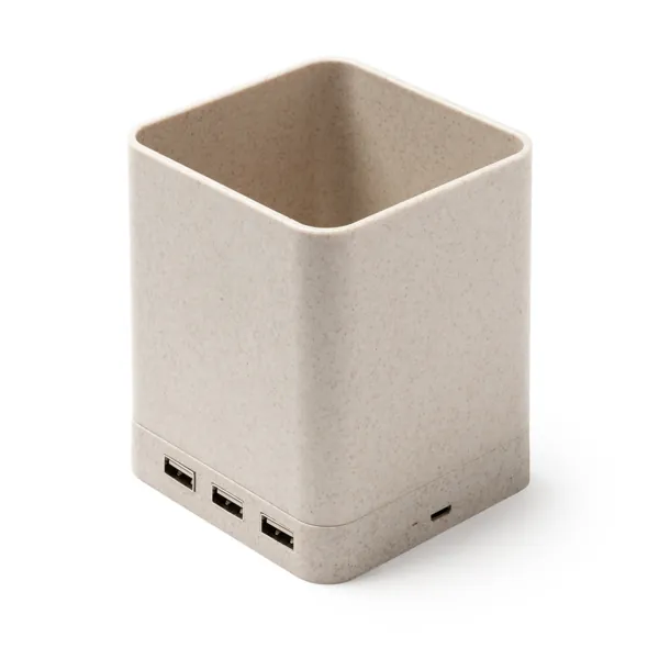 Încărcător wireless Melbux — culoarea Natural, imagine produs