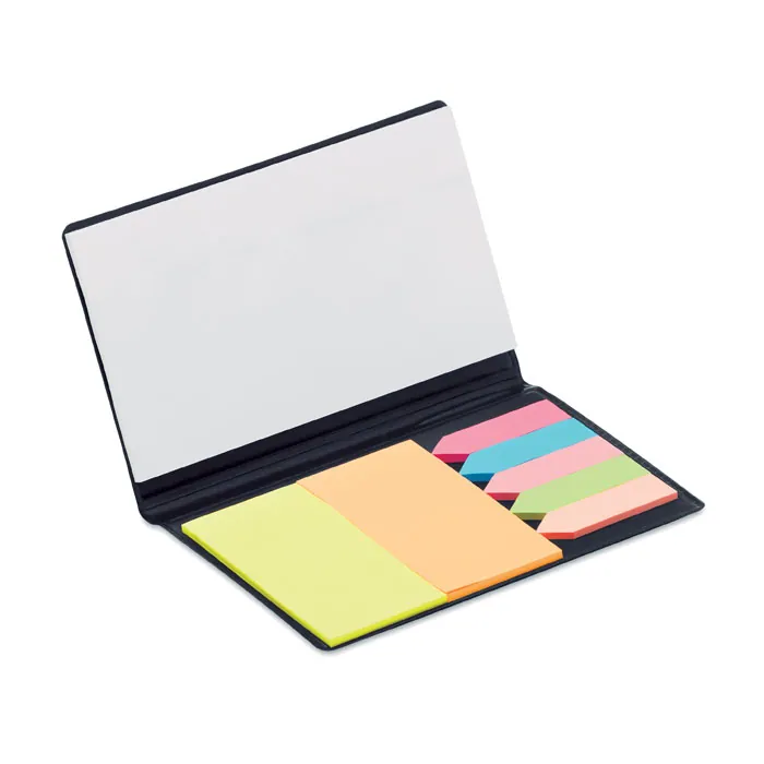 Set notițe adezive MEMOFF — culoarea Negru, față