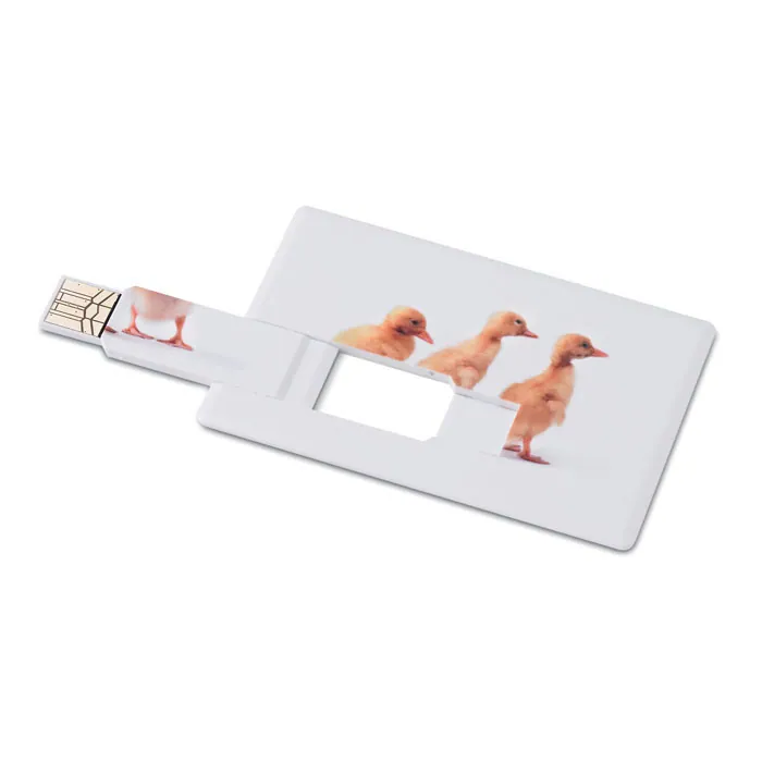 Stick USB MEMORAMA — culoarea Alb, față