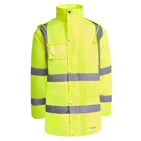 Parka reflectorizantă bărbați Merak — culoarea Galben fluor, imagine produs