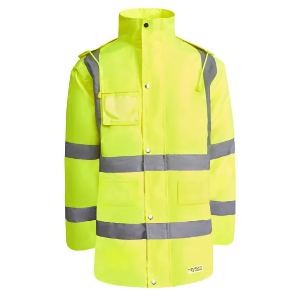 Parka reflectorizantă bărbați Merak — culoarea Galben fluor, imagine produs