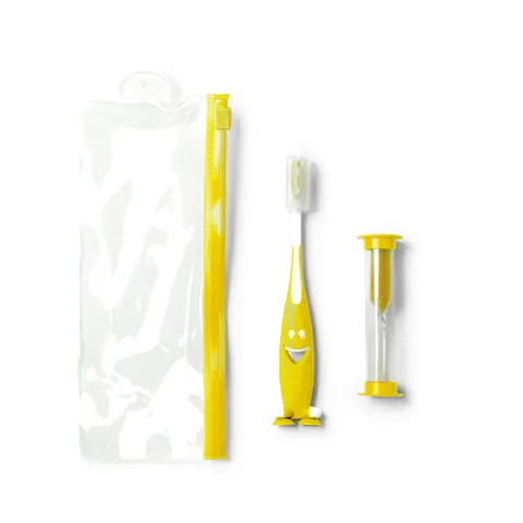 Set periuță de dinți Mesler — culoarea Galben, imagine produs