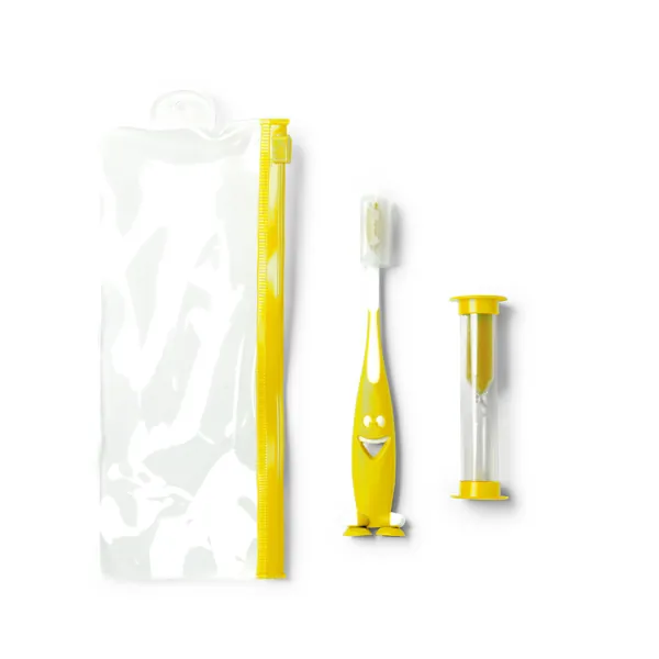 Set periuță de dinți Mesler — culoarea Galben, imagine produs