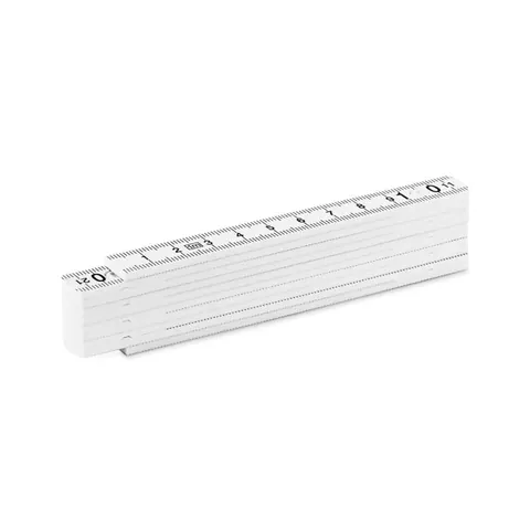 Ruletă METER — culoarea Alb, față