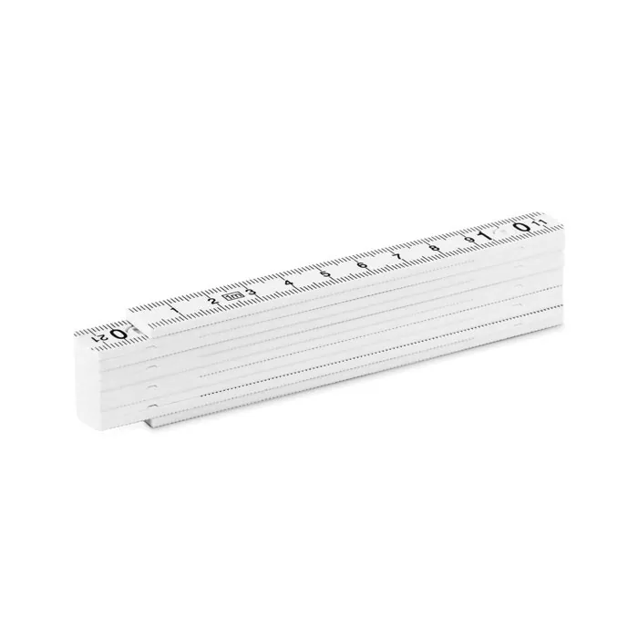 Ruletă METER — culoarea Alb, față