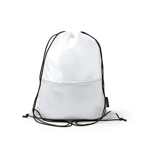 Rucsac cu șnur Milak — culoarea Alb, imagine produs