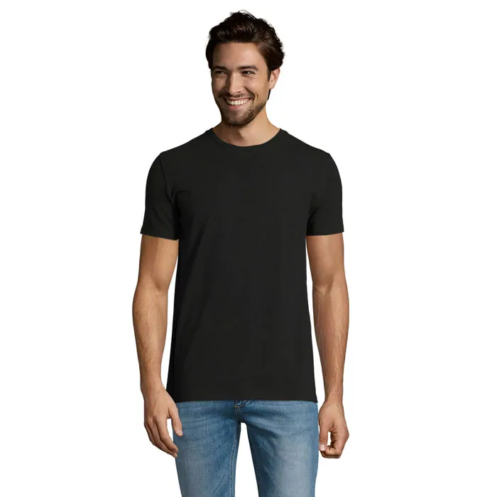 Tricou bărbați MILLENIUM — culoarea Negru intens, față