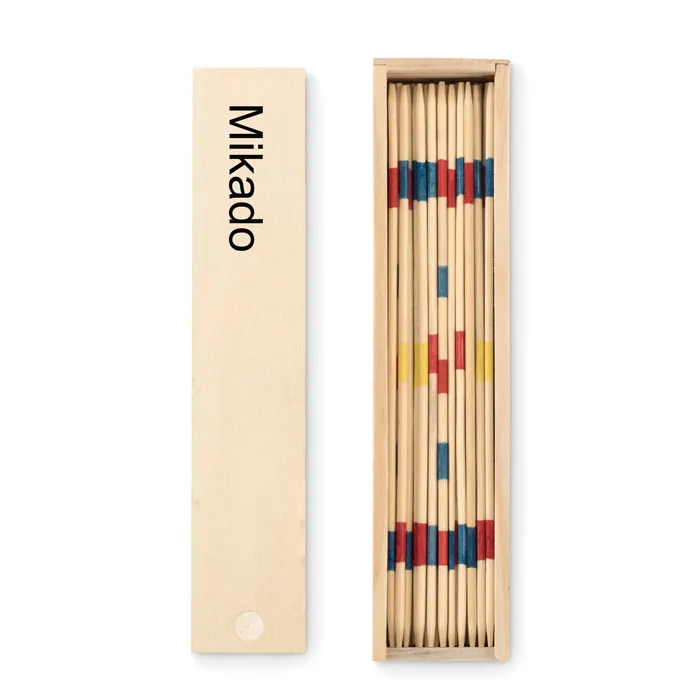 Joc de îndemânare MINI MIKADO — culoarea Lemn, față