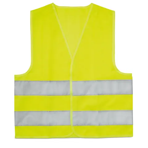 Vestă reflectorizantă copii MINI VISIBLE — culoarea Galben, față