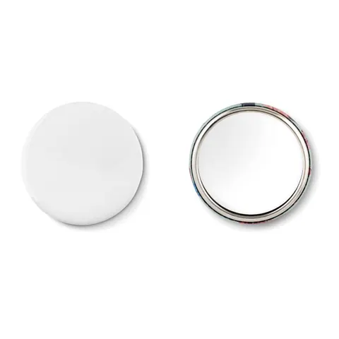 Insignă MIRROR — culoarea Argint mat, față