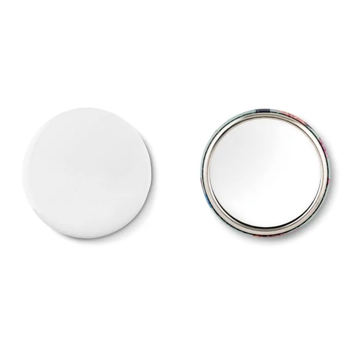 Insignă MIRROR — culoarea Argint mat, față