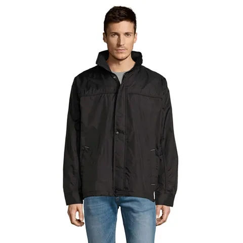 Jachetă de vânt unisex MISTRAL — culoarea Negru, față