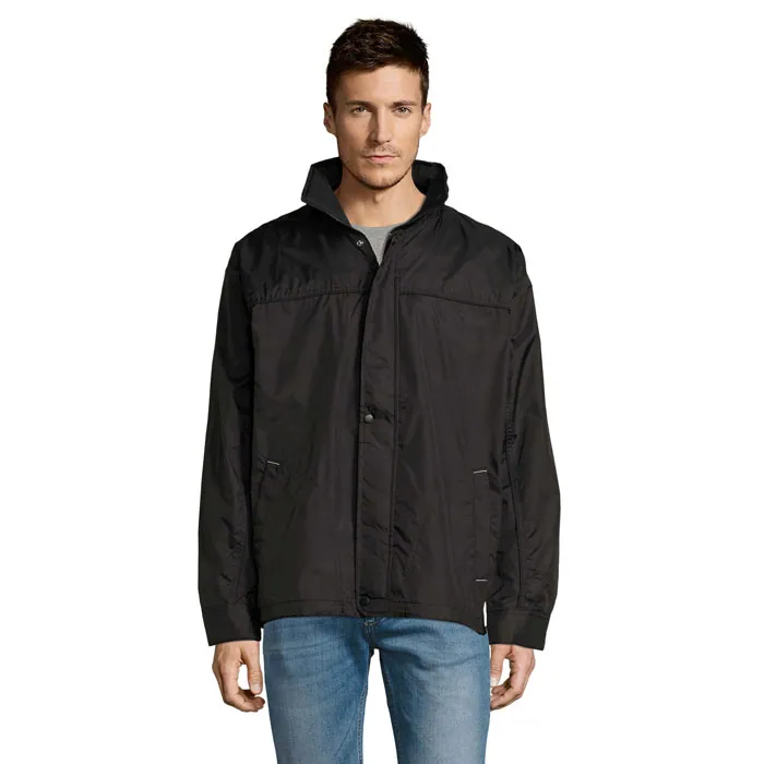 Jachetă de vânt unisex MISTRAL — culoarea Negru, față