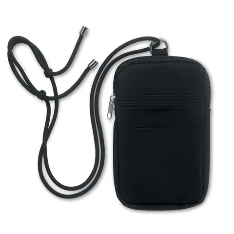 Accesoriu pentru telefon MOBIBOLSA — culoarea Negru, față