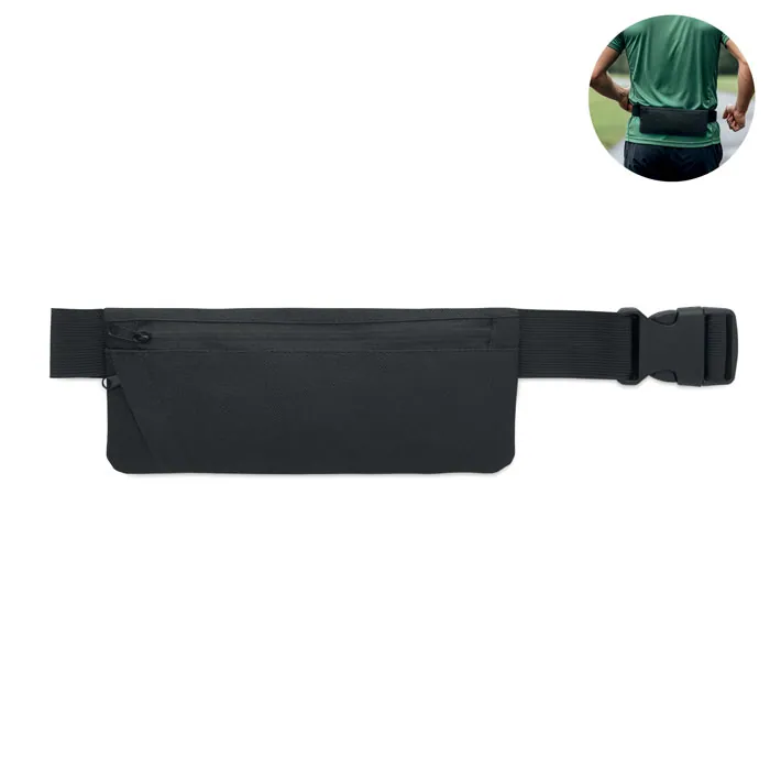 Borsetă sport MODERATE — culoarea Negru, față