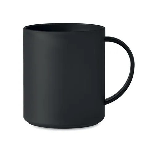 Cană MONDAY — culoarea Negru, față