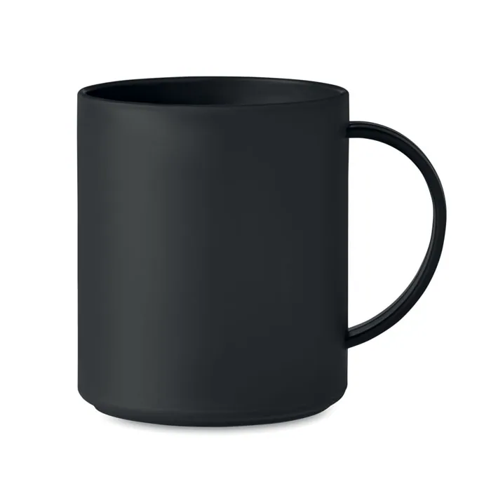 Cană MONDAY — culoarea Negru, față