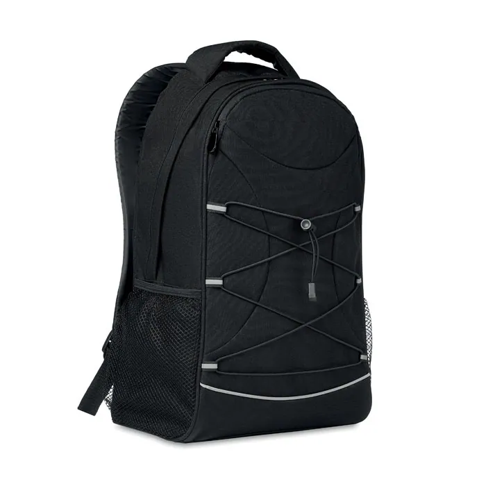 Rucsac MONTE LOMO — culoarea Negru, față