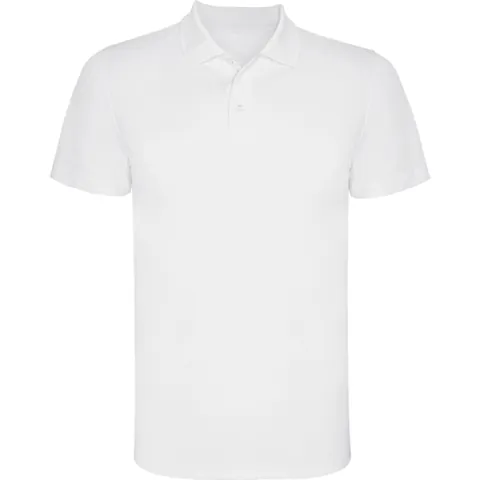 Tricou polo tehnic bărbați Monzha — culoarea Alb, imagine produs