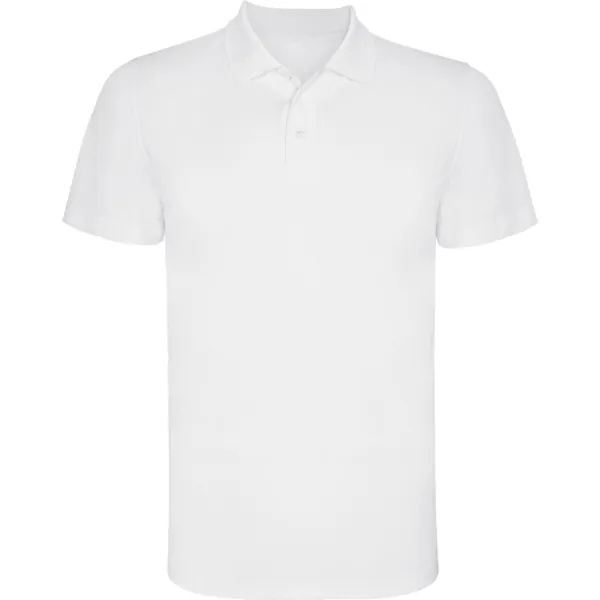Tricou polo tehnic bărbați Monzha — culoarea Alb, imagine produs