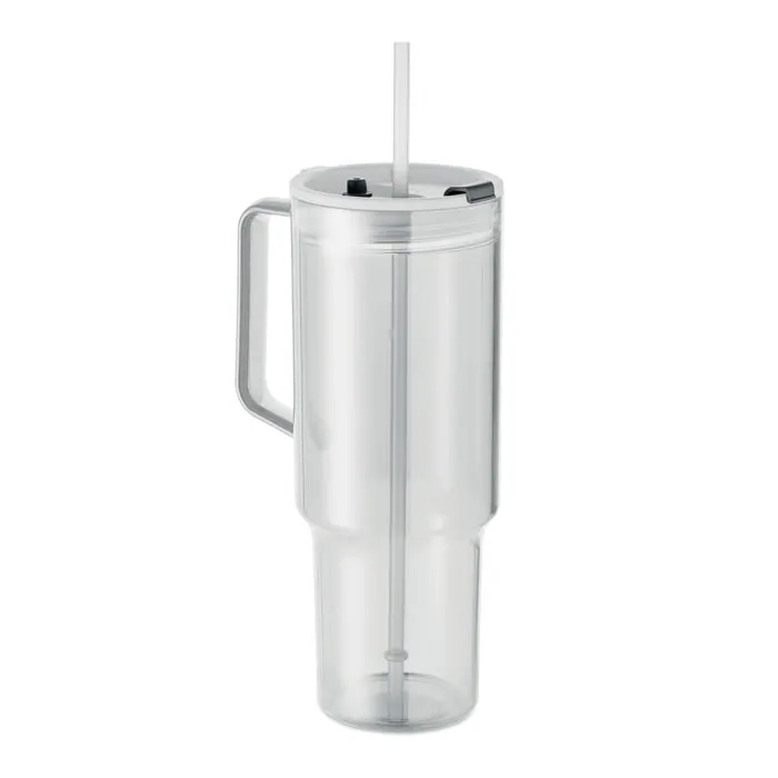 Cană termică MUGORA — culoarea Transparent, față