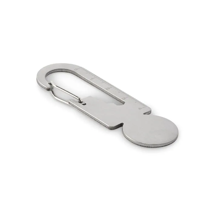 Breloc cu jeton MULTIKEY — culoarea Argintiu, față