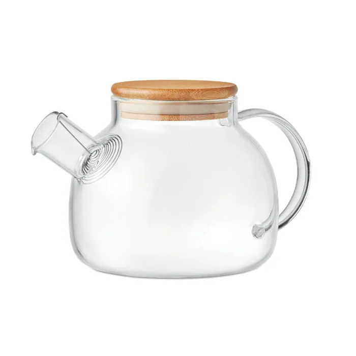 Ceainic de borosilicat MUNNAR — culoarea Transparent, față