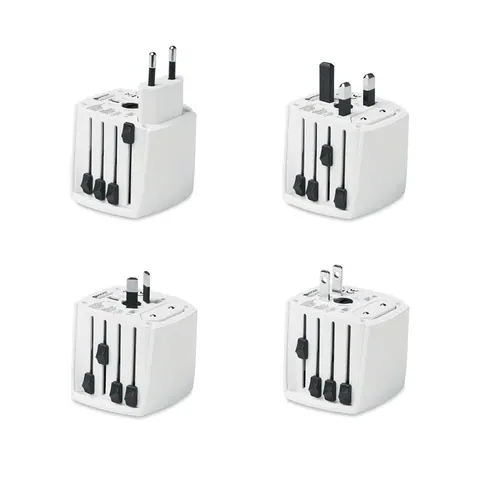 Adaptor de călătorie MUV MICRO — culoarea Alb, față
