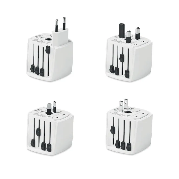 Adaptor de călătorie MUV MICRO — culoarea Alb, față