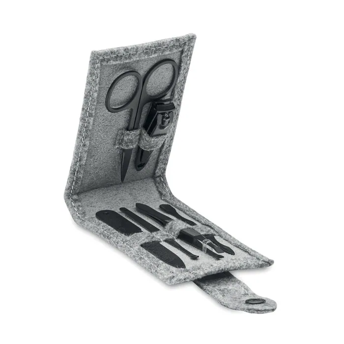 Set manichiură NAILKIT FELT — culoarea Gri, față