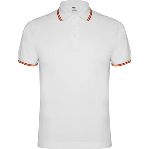 Tricou polo bărbați Nation — culoarea Alb, imagine produs