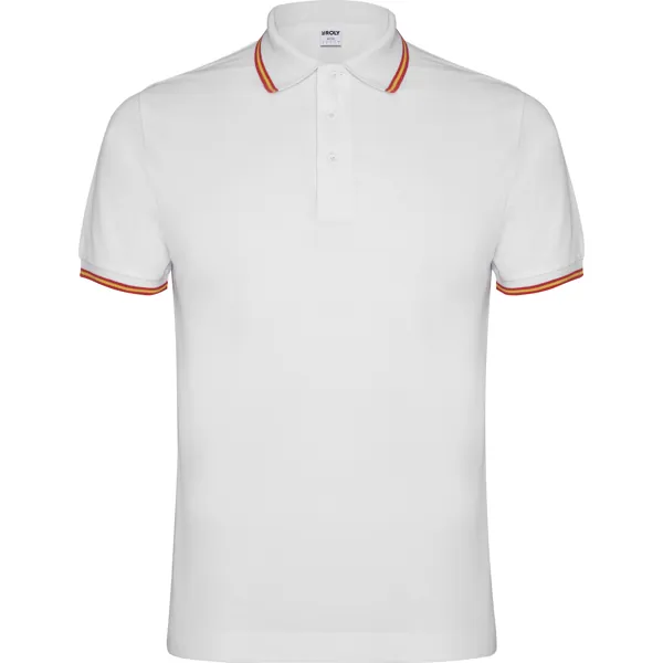 Tricou polo bărbați Nation — culoarea Alb, imagine produs