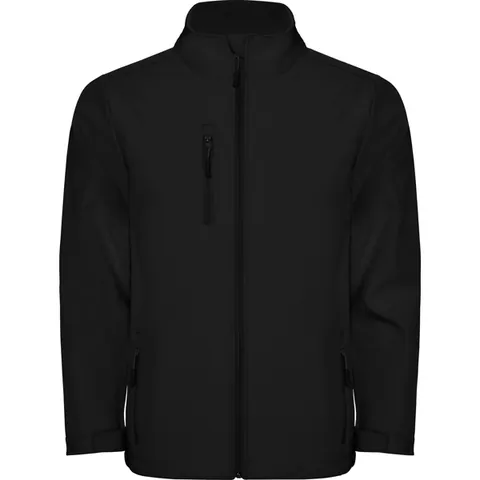 Jachetă softshell bărbați Nebraska — culoarea Negru, imagine produs