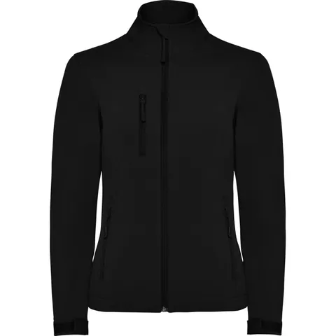Jachetă softshell damă Nebraska — culoarea Negru, imagine produs