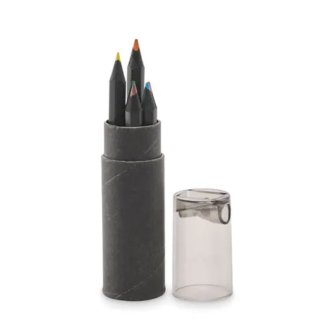 Set de creioane colorate NEGRO — culoarea Negru, față