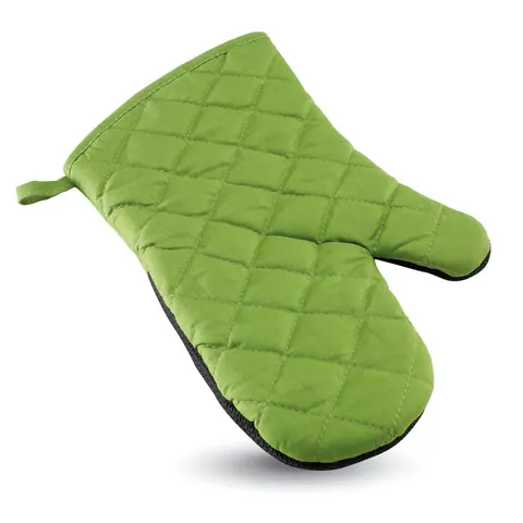Mănușă bucătărie bumbac NEOKIT — culoarea Verde, față