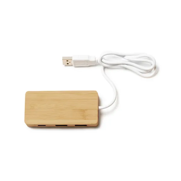 Port USB Neptune — culoarea Lemn, imagine produs