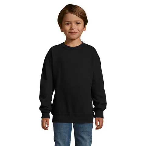 Hanorac copii NEW SUPREME — culoarea Negru, față
