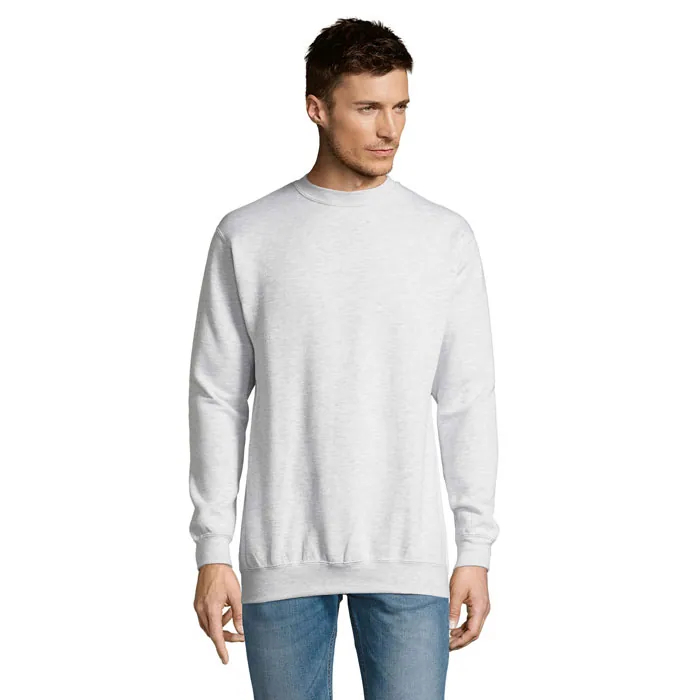 Hanorac unisex NEW SUPREME — culoarea Gri cenușiu, față