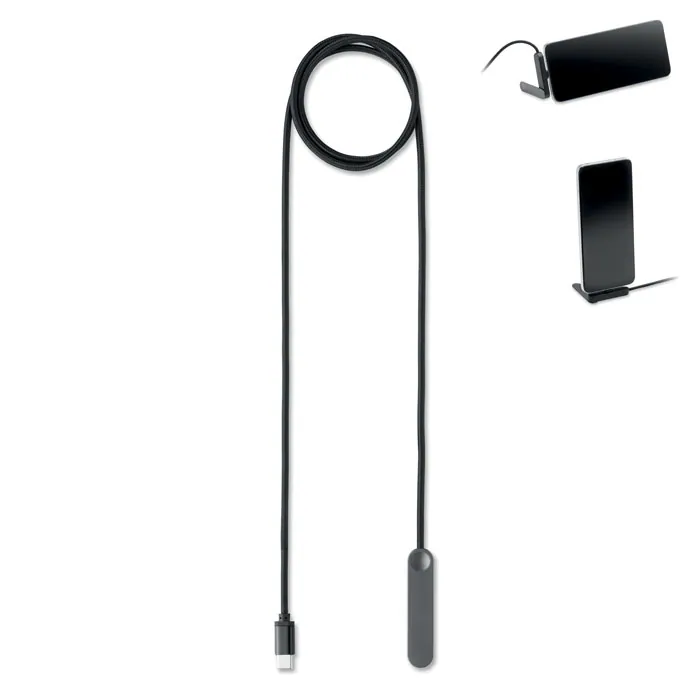 Cablu de încărcare NIFTY — culoarea Negru, față