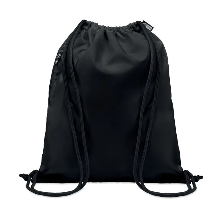 Rucsac cu șnur NIGHT — culoarea Negru, față