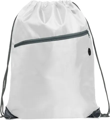 Rucsac cu șnur Ninfa — culoarea Alb, imagine produs