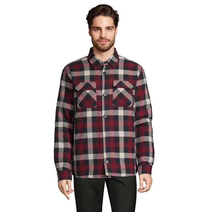 Cămașă unisex NOAH — culoarea Bordo mediu, față