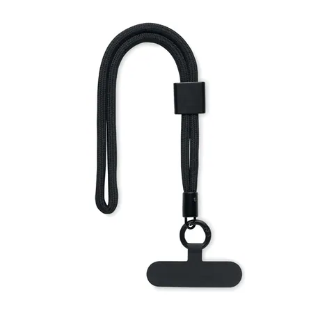 Cablu RPET NONETTE WRIST — culoarea Negru, față