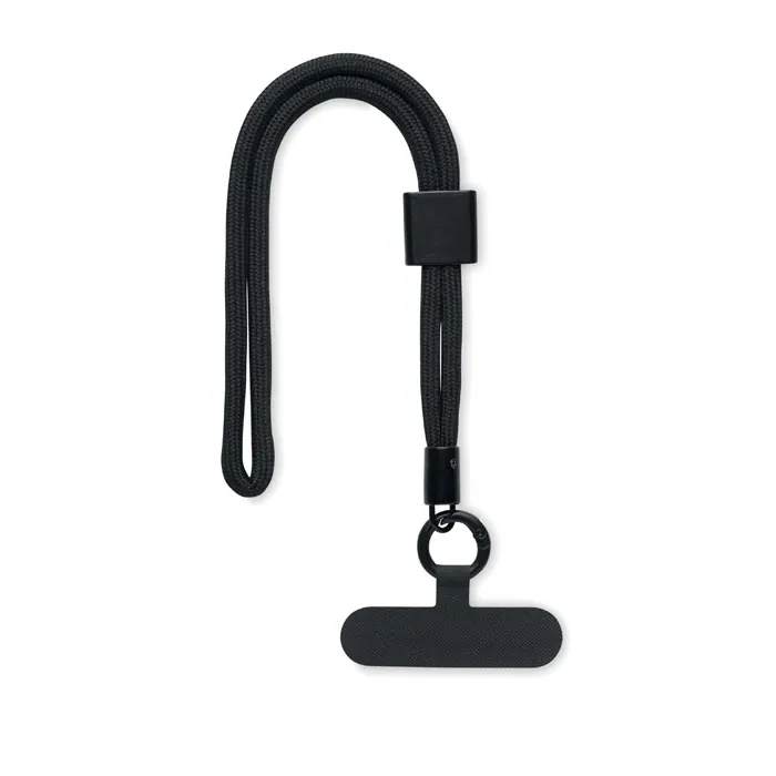 Cablu RPET NONETTE WRIST — culoarea Negru, față