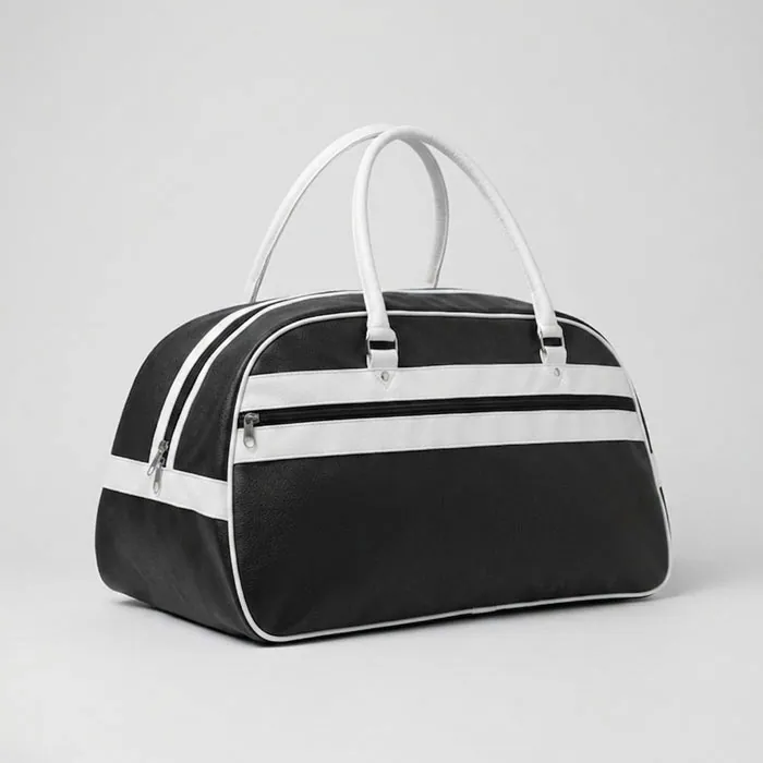 Geantă de sport NOSTALGIC — culoarea Negru, față