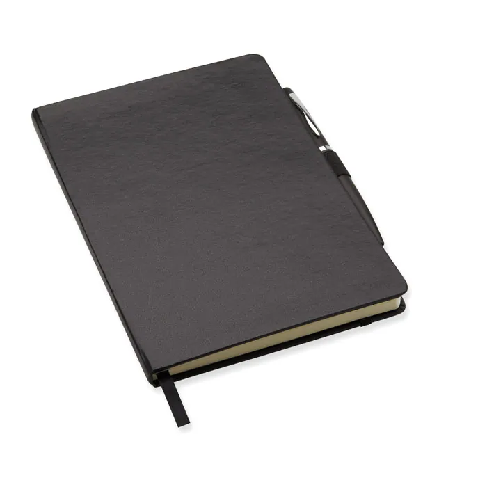 Set caiet și pix NOTAPLUS — culoarea Negru, față