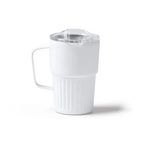 Cană termică Nubex — culoarea Alb, imagine produs